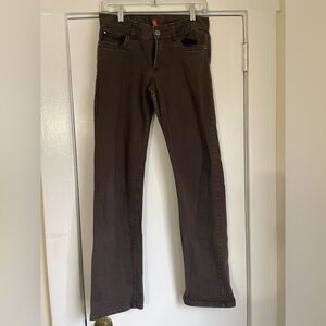 H & M Brown straight leg jeans size 6